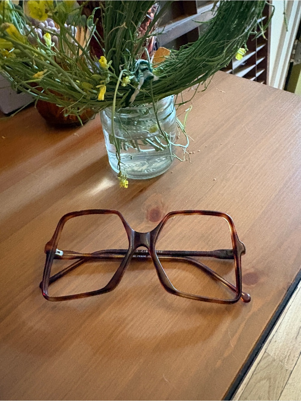 Tortoiseshell Square Lens Reading Glasses -